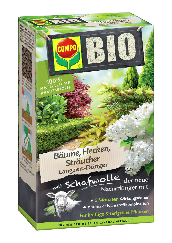 COMPO BIO Bäume, Hecken, Sträucher Langzeit-Dünger
